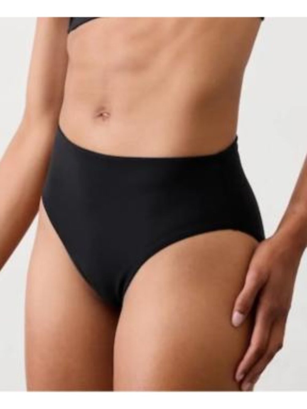 Athleta Classic High Rise Swim Bottom, Medium, Black, New with Tags